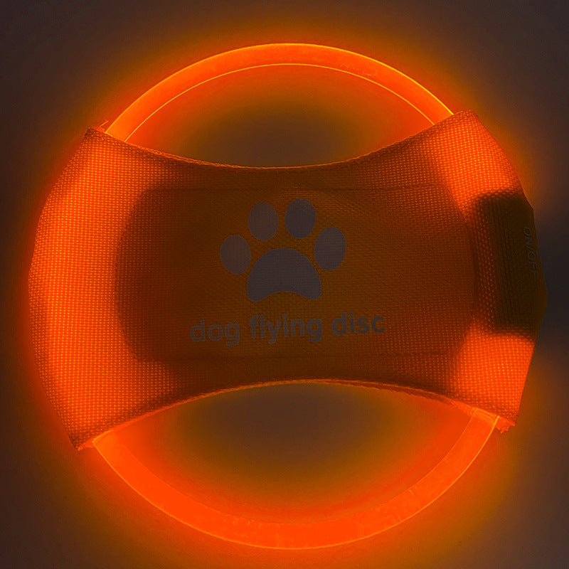 Light Up Playtime: Interactive LED Dog Flying Disc for Fun and Fitness