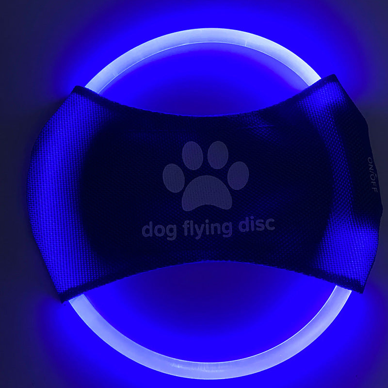 Light Up Playtime: Interactive LED Dog Flying Disc for Fun and Fitness
