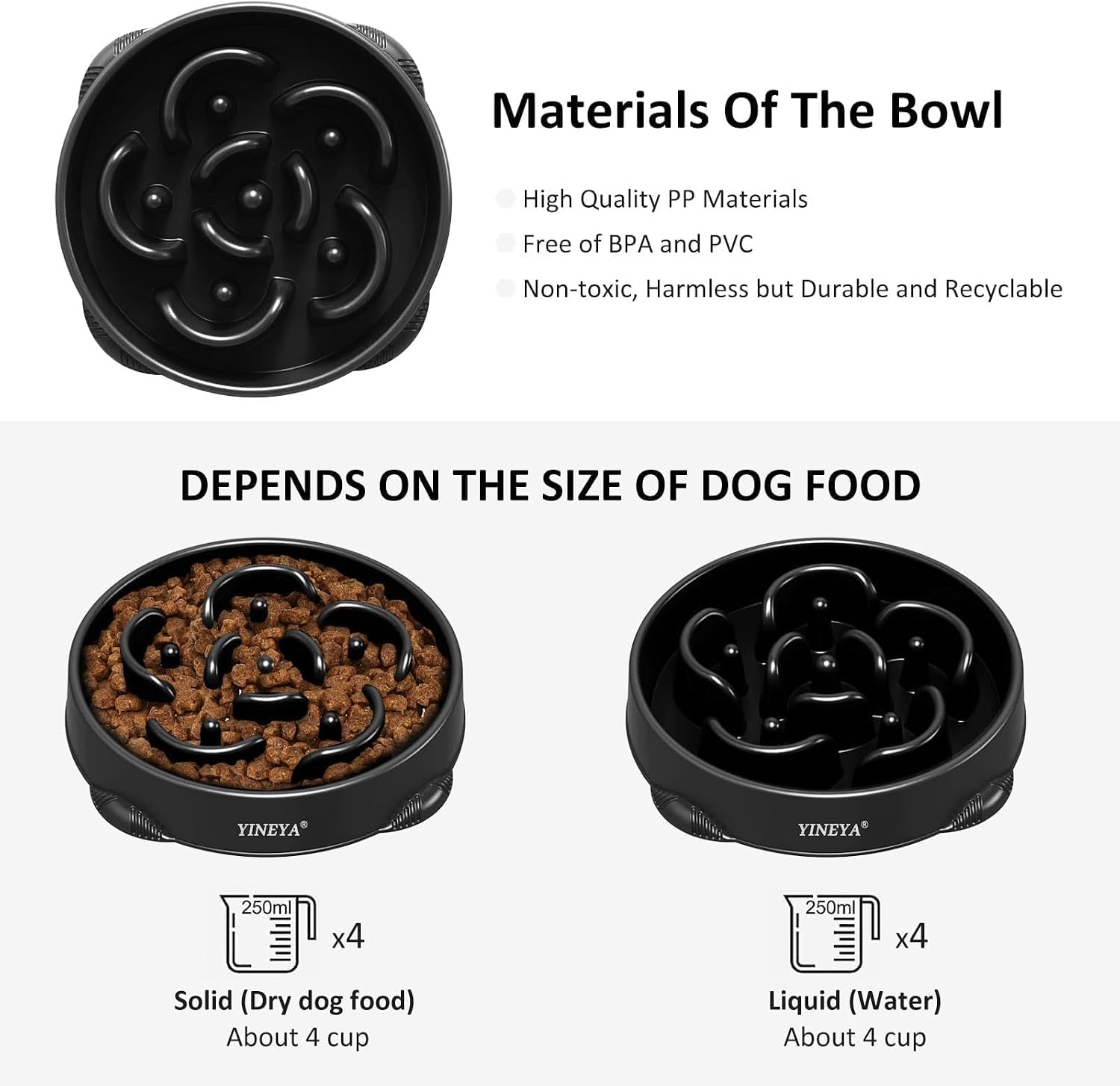Innovative Slow Feeder Dog Bowl for Large Breeds - Promote Healthy Eating with Anti-Choking Design, Fun Maze Puzzle Feeder, and Easy Clean Features!