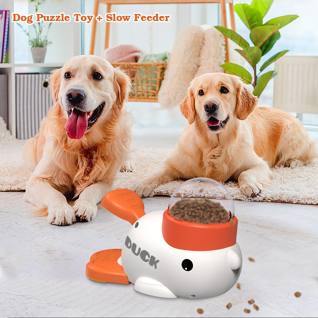 Engaging Duck-Shaped Interactive Treat Dispenser Toy for Dogs - Fun Slow Feeder to Keep Your Pet Active and Healthy