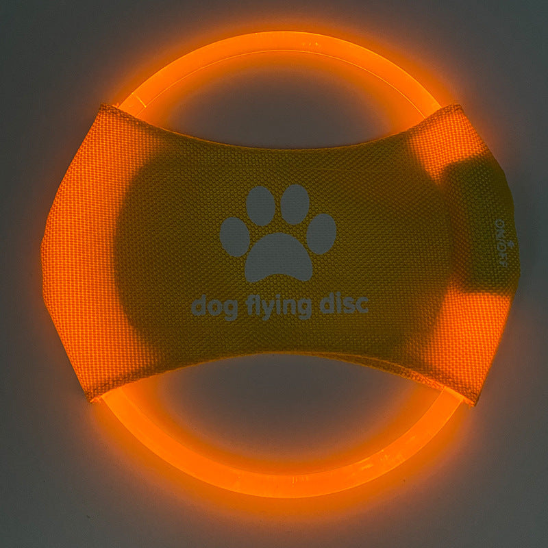 Light Up Playtime: Interactive LED Dog Flying Disc for Fun and Fitness