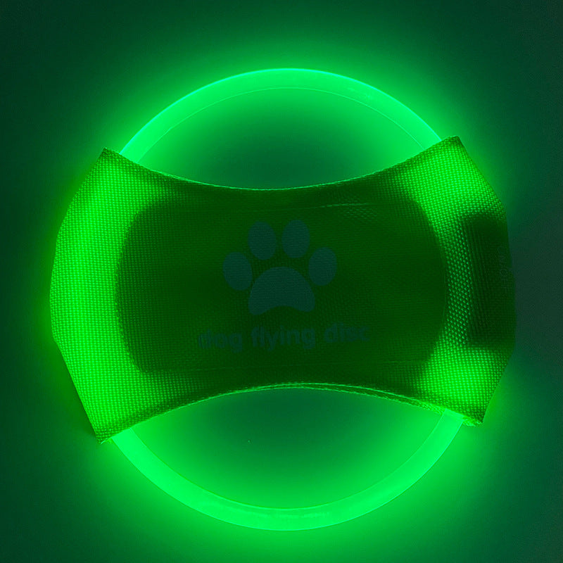 Light Up Playtime: Interactive LED Dog Flying Disc for Fun and Fitness