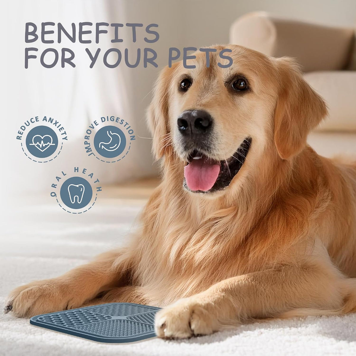 Ultimate 2 Pack Lick Mats for Dogs and Cats - 8.5x8.5 Inches with Suction Cups for Anxiety Relief and Slow Feeding!