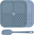 Ultimate 2 Pack Lick Mats for Dogs and Cats - 8.5x8.5 Inches with Suction Cups for Anxiety Relief and Slow Feeding!