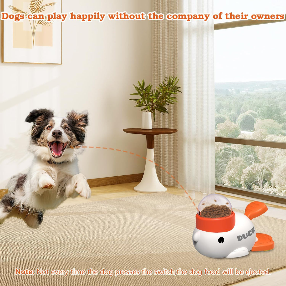 Engaging Duck-Shaped Interactive Treat Dispenser Toy for Dogs - Fun Slow Feeder to Keep Your Pet Active and Healthy