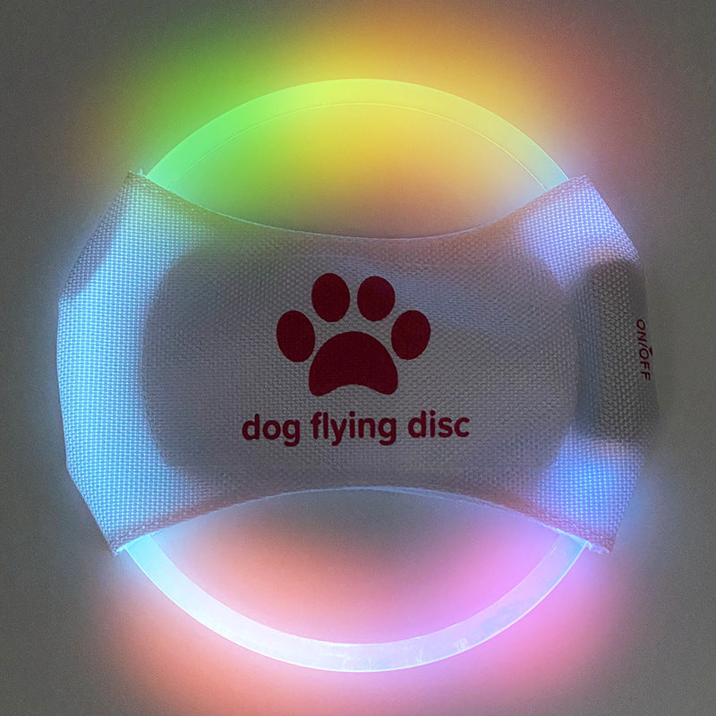 Light Up Playtime: Interactive LED Dog Flying Disc for Fun and Fitness