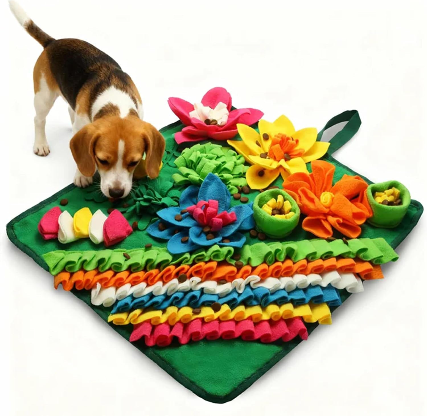 Engaging Snuffle Mat for Dogs - Interactive Puzzle Toy for Mental Stimulation, Anxiety Relief & Slow Feeding Fun for Small/Medium Puppies & Cats