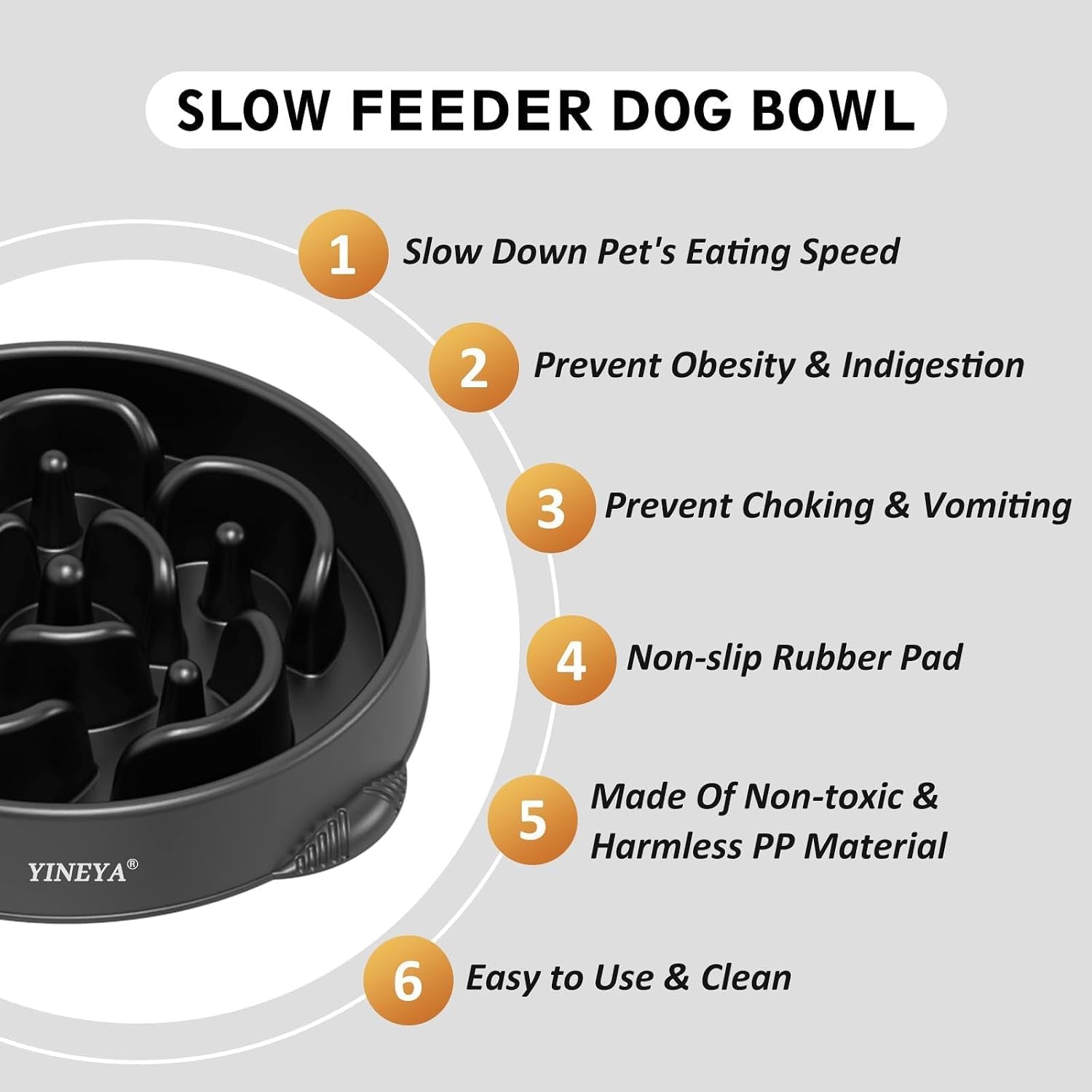 Innovative Slow Feeder Dog Bowl for Large Breeds - Promote Healthy Eating with Anti-Choking Design, Fun Maze Puzzle Feeder, and Easy Clean Features!