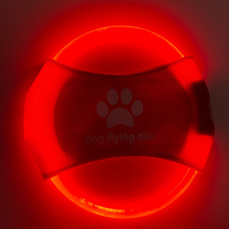 Light Up Playtime: Interactive LED Dog Flying Disc for Fun and Fitness