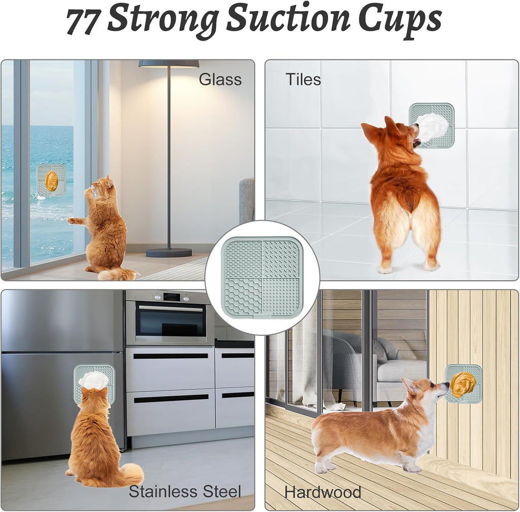 Ultimate 2-Pack Lick Mats for Dogs and Cats - Anxiety Relief and Boredom Buster for Happy Pets!