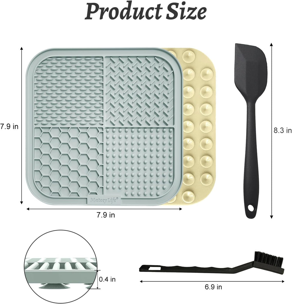 Ultimate 2-Pack Lick Mats for Dogs and Cats - Anxiety Relief and Boredom Buster for Happy Pets!