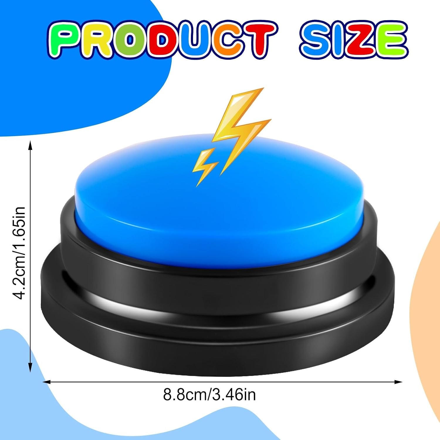 Engage and Train Your Pet with 6 Colorful Recordable Answer Buzzers - Perfect for Fun Learning and Communication!